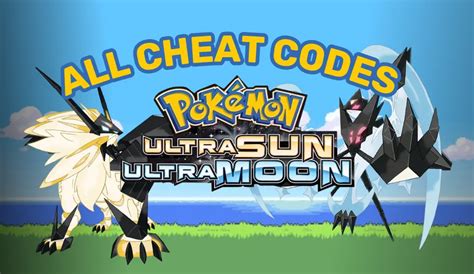 Pokemon Ultra Sun And Ultra Moon Cheats .